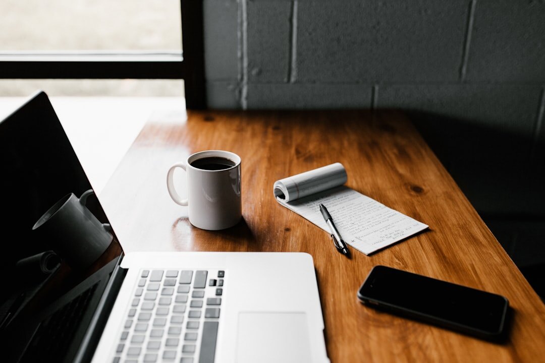 writer at wooden desk