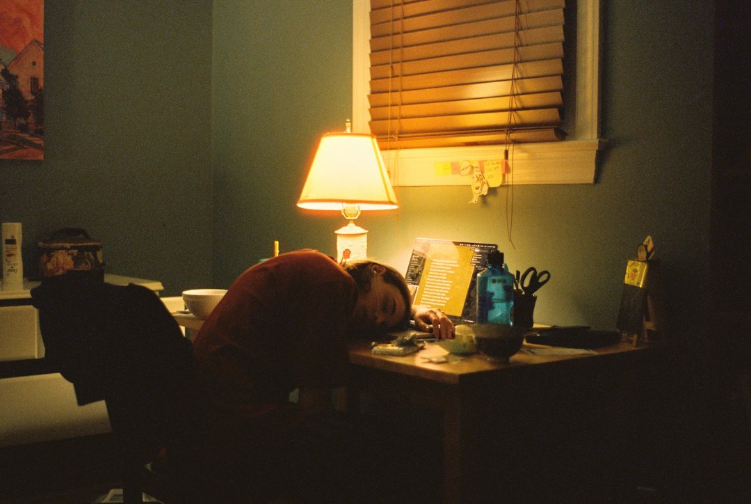 frustrated writer at desk